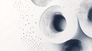 圆点渐变海报素材设计