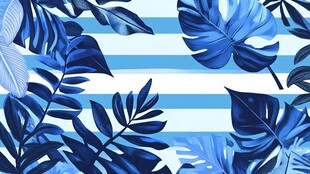 芭蕉叶背景设计