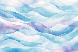 水粉彩印广告波浪底纹