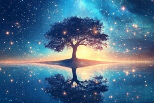 神秘梦幻的大树