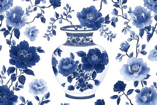 青花瓷背景素材