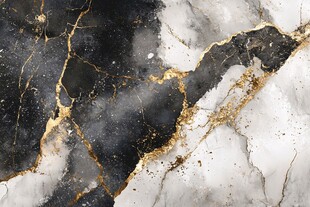 金色水墨大理石