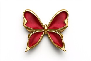 蝴蝶形金饰