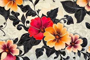 3d欧式印花图案