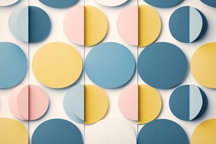 炫彩撞色立体质感背景