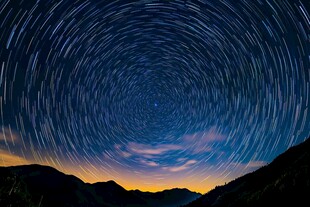 四姑娘山的星轨