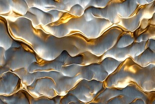 金色抽象流体纹理背景