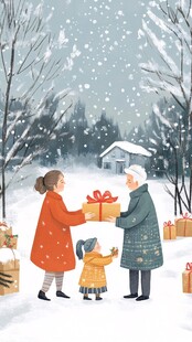 春节家人团聚过年