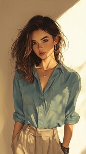 板绘人像