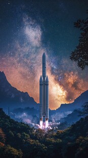 现代科技神州火箭