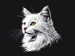 金吉拉猫插画