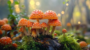 唯美森林野生菌