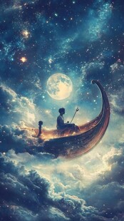 星月河幻想插画