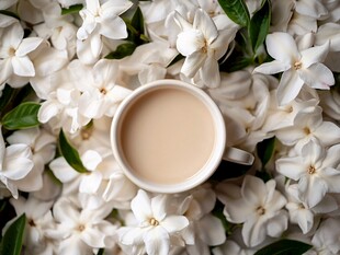 茉莉花拿铁