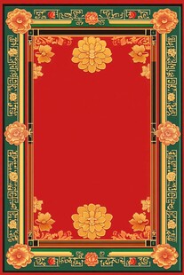 中式边框背景