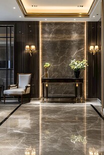 电梯间休息区装饰