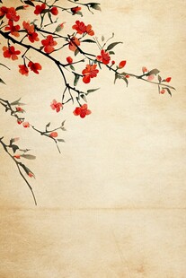 古风古典复古梅花背景