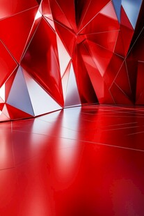 红黑立体背景钻石色彩