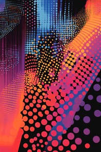 波普点渐变效果