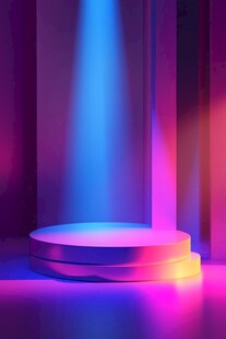 炫彩渐变展台背景