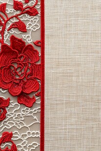 请帖屏风信纸封面刺绣