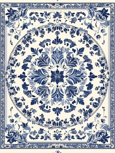 欧式艺术装饰画青花瓷