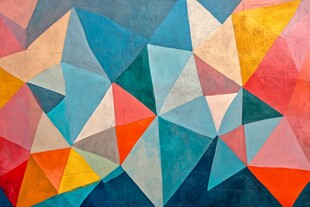 抽象几何壁画壁纸