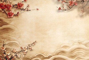古风古典梅花背景