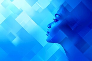 蓝色视觉创意画面