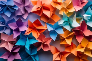 前卫风格立体感背景