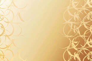 金色背景花型动感线条