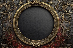 红金色欧式背景