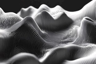 3d波浪线弧线弧形山