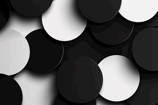 质感圆形交互黑白背景