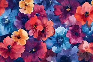 炫彩花朵壁纸