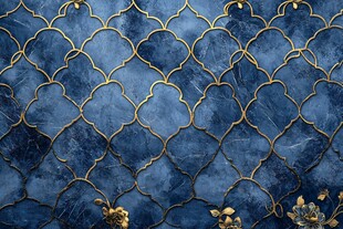 皇家蓝立体感浮雕背景