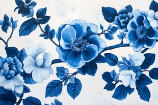 牡丹陶瓷印花