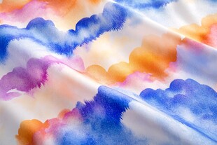 彩墨云纹艺术画