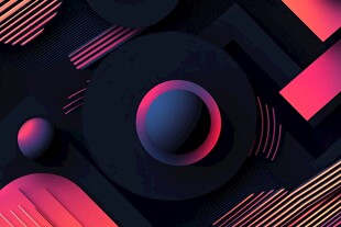 渐变风几何背景