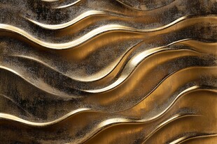 金色抽象流体纹理背景