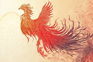 凤凰朱雀插画