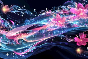 幻彩炫彩花朵