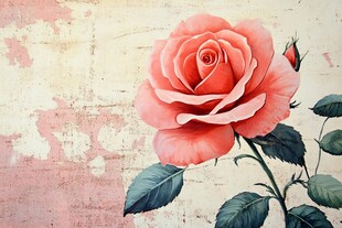 手绘玫瑰壁纸