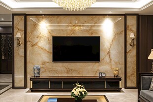 奢石电视墙