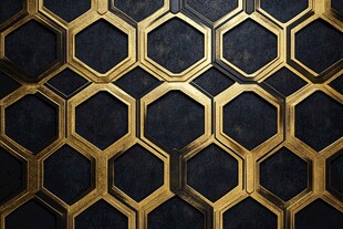 金色立体纹理背景墙