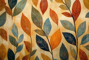 抽象树叶墙纸