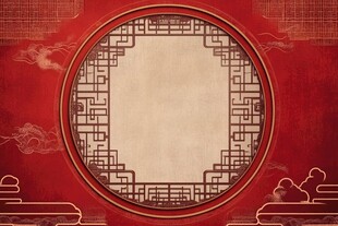 传统窗格封面背景板