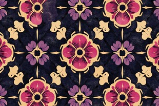 泰式东南亚花卉印花