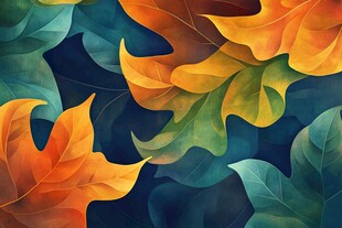 树叶艺术背景图片