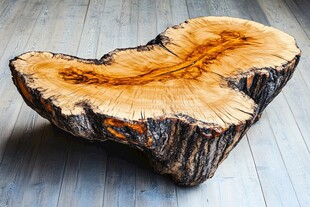 根雕盘绕的座椅